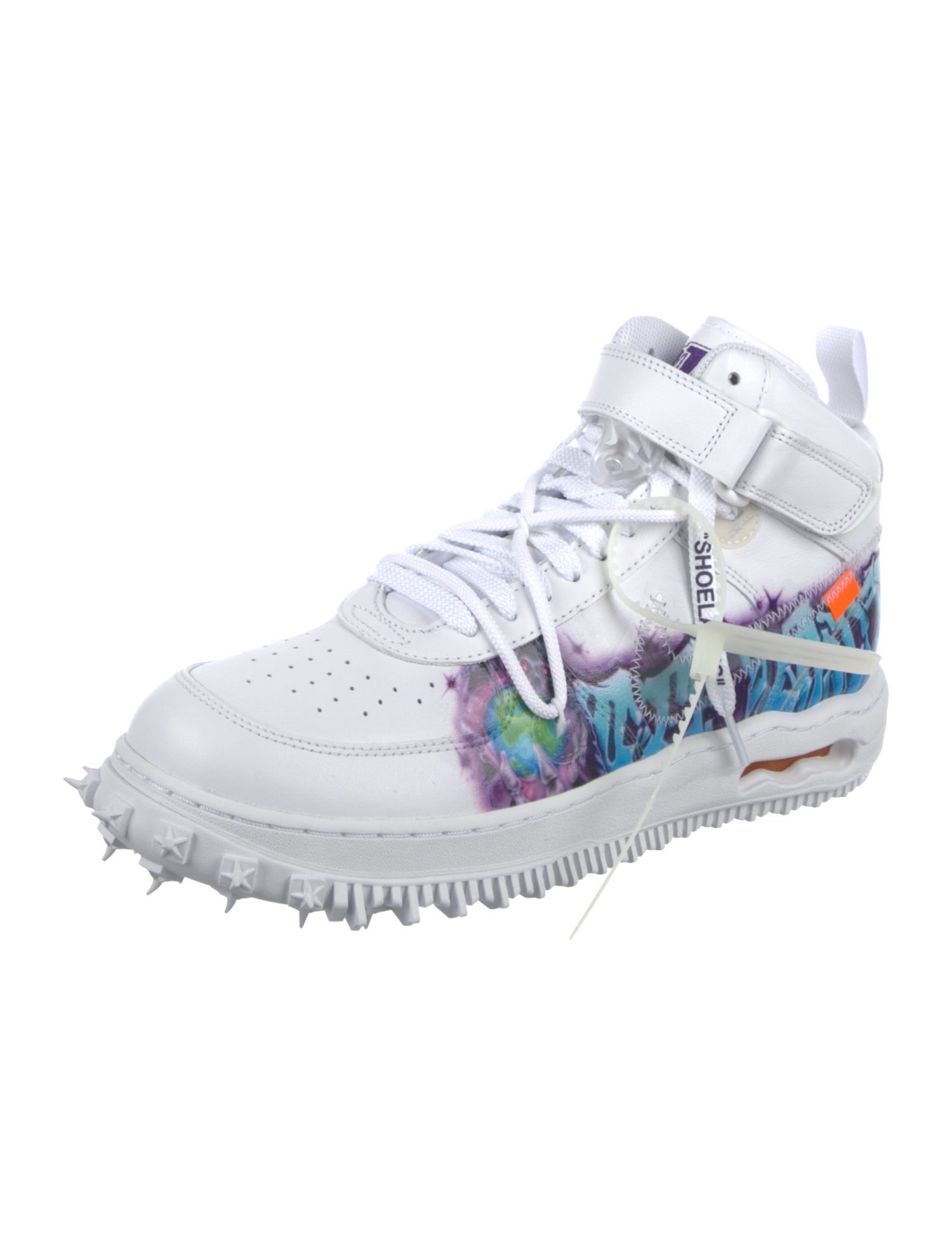 Off-White x Nike Air Force 1 Mid 'Graffiti' Sneakers