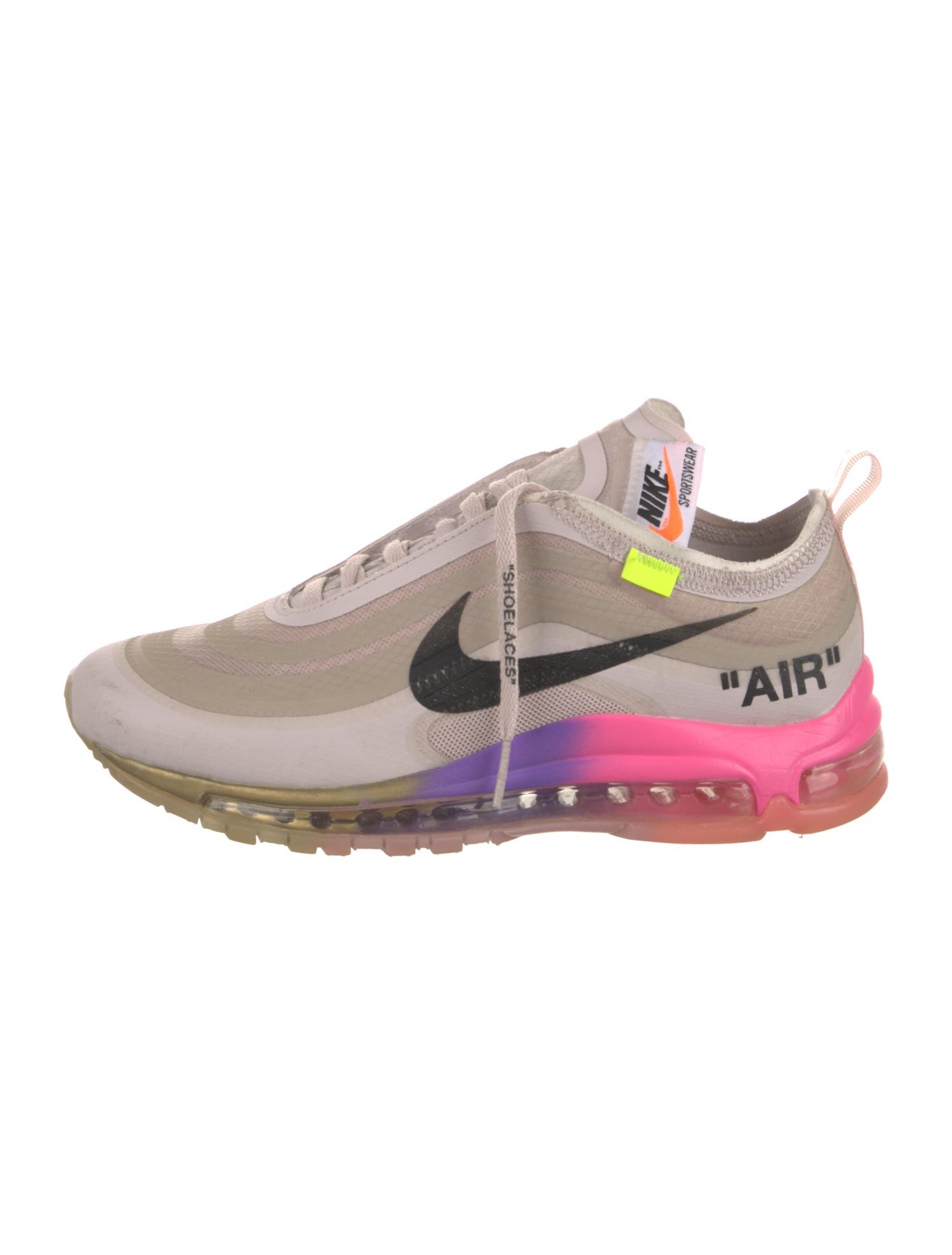 Off-White x Nike Air Max 97 Elemental Rose Serena Queen Athletic Sneakers