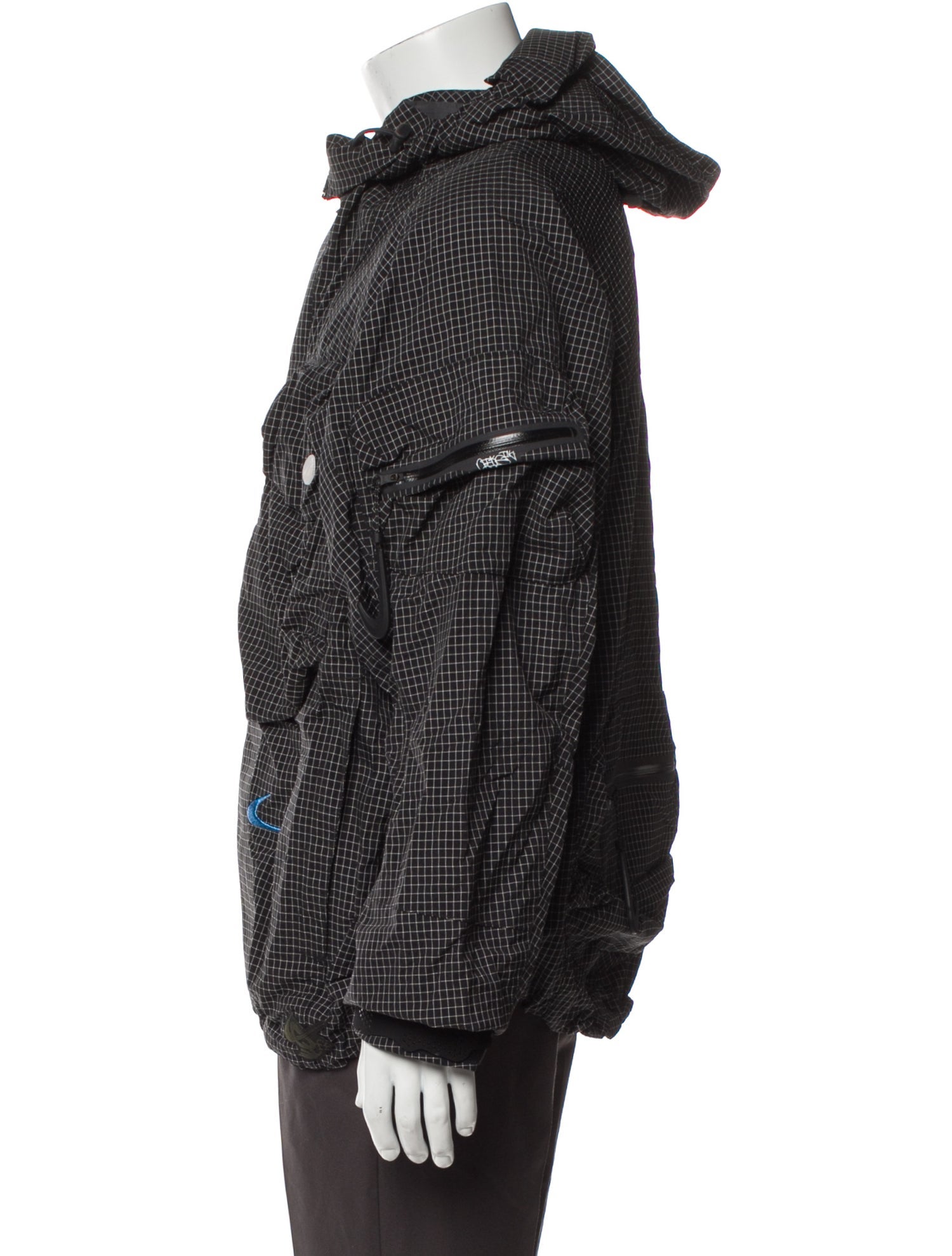 Off-White x Nike 004 Plaid Print Denim Jacket