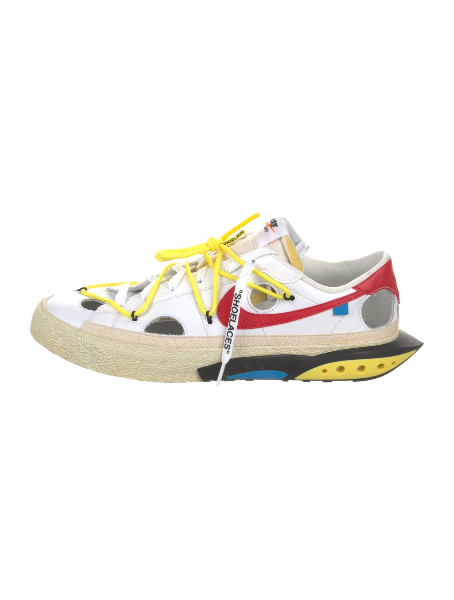 Off-White x Nike Blazer Low Athletic Sneakers