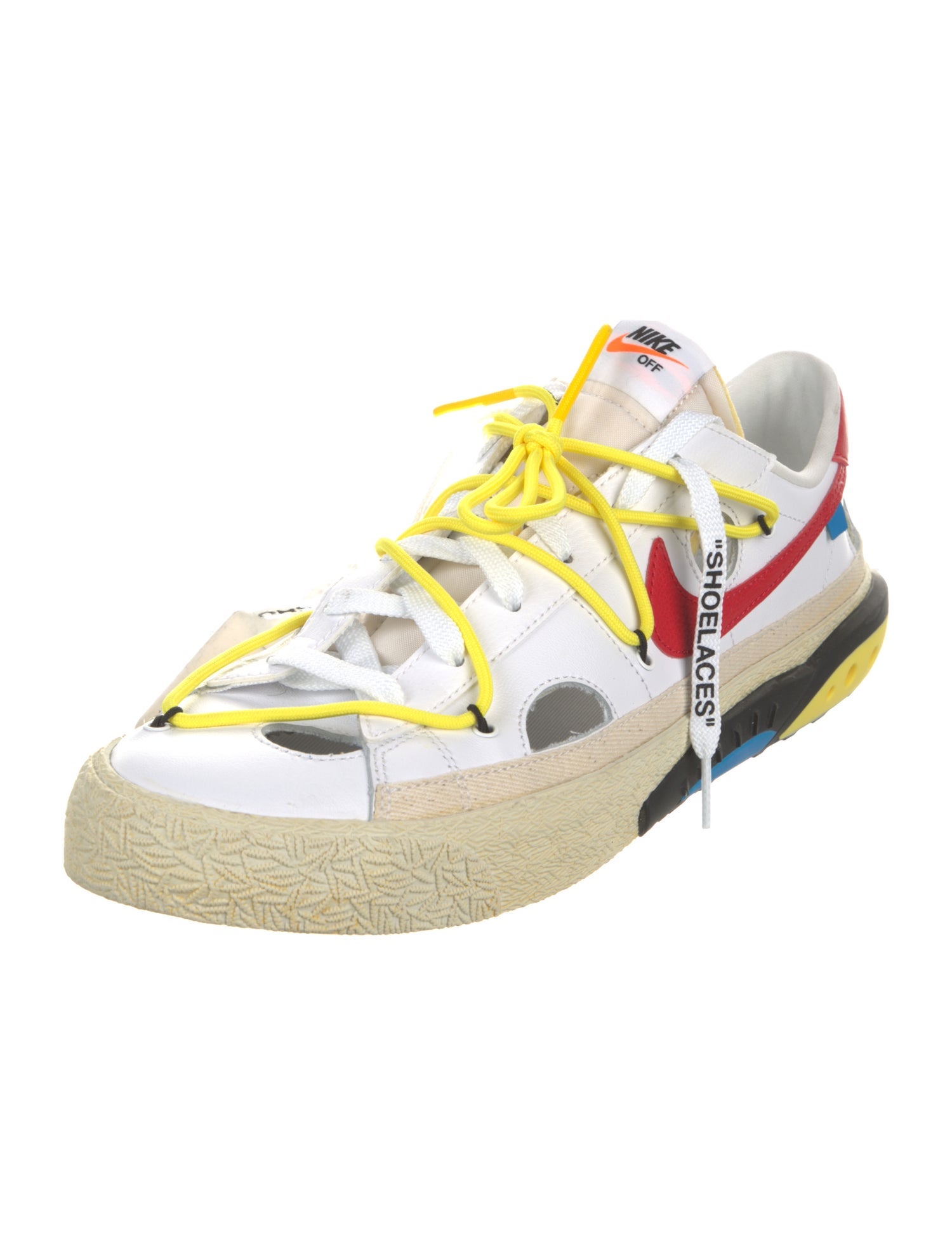 Off-White x Nike Blazer Low Athletic Sneakers