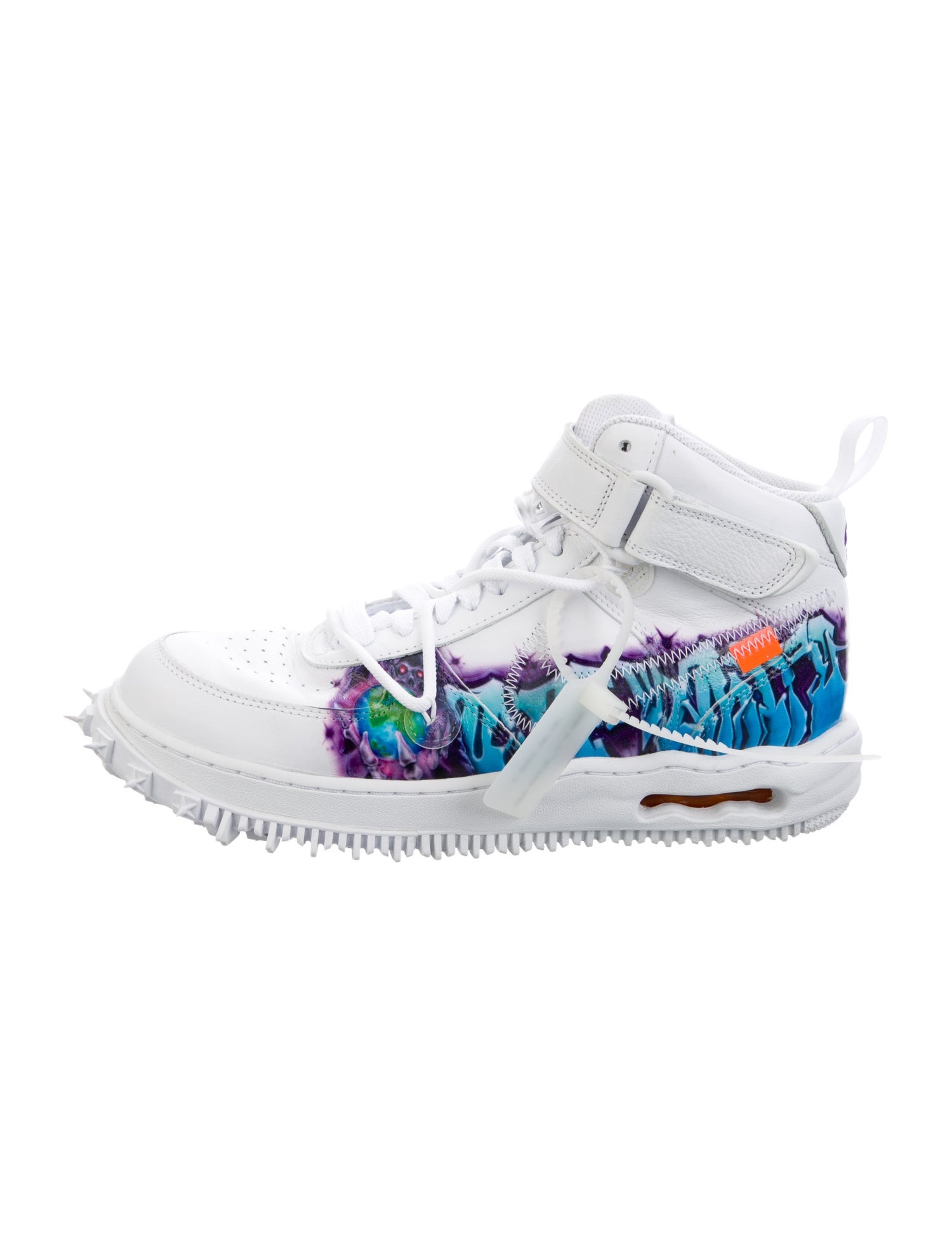 Off-White x Nike Air Force 1 Mid 'Graffiti' Sneakers