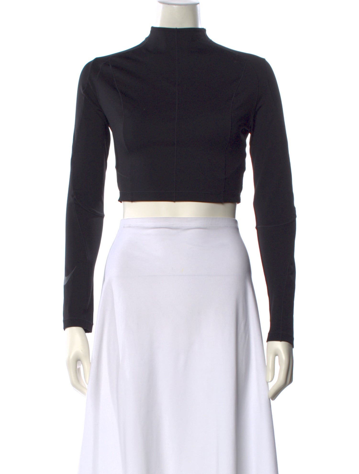 Off-White x Nike Nylon Mock Neck Crop Top