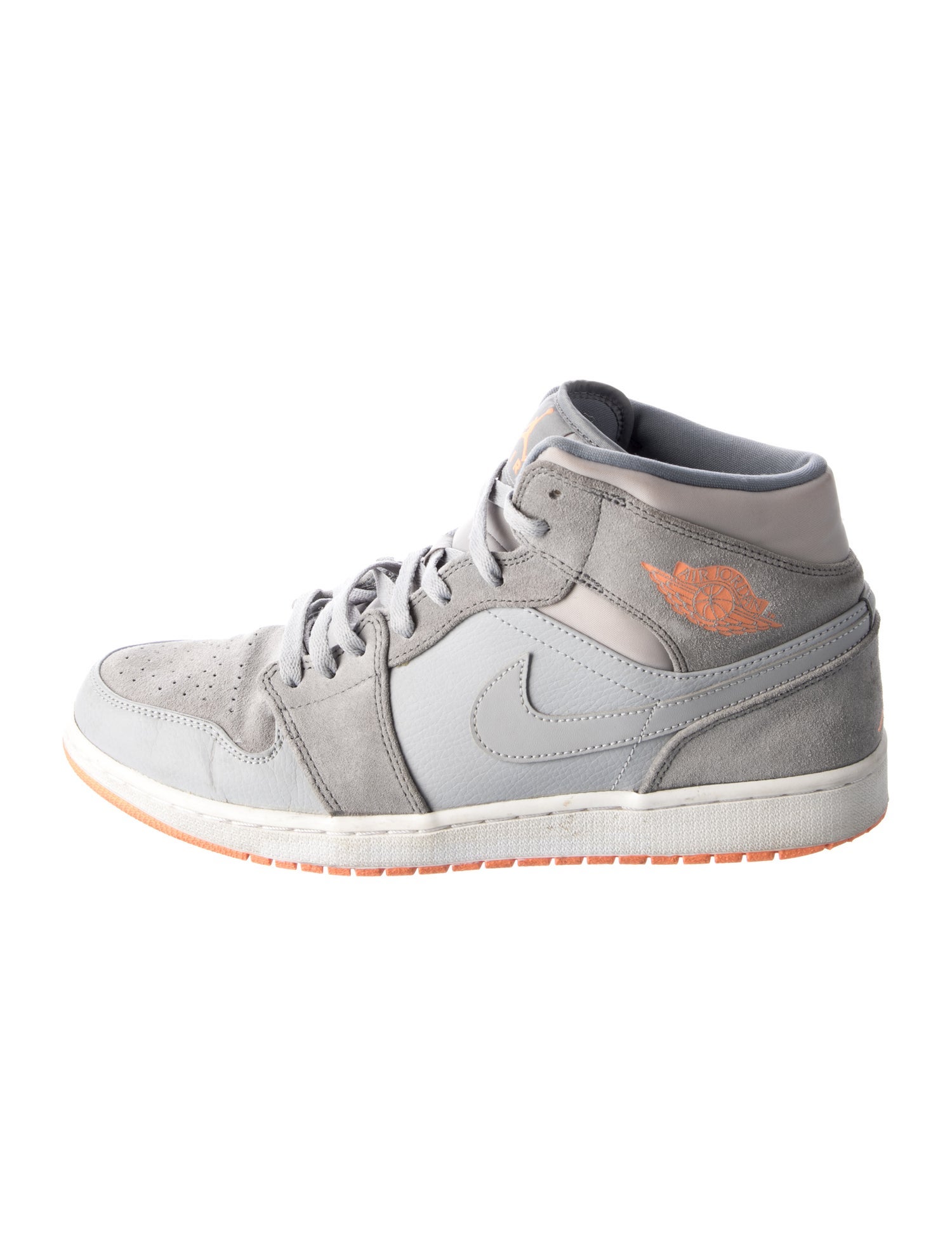 Jordan Leather Colorblock Pattern Sneakers
