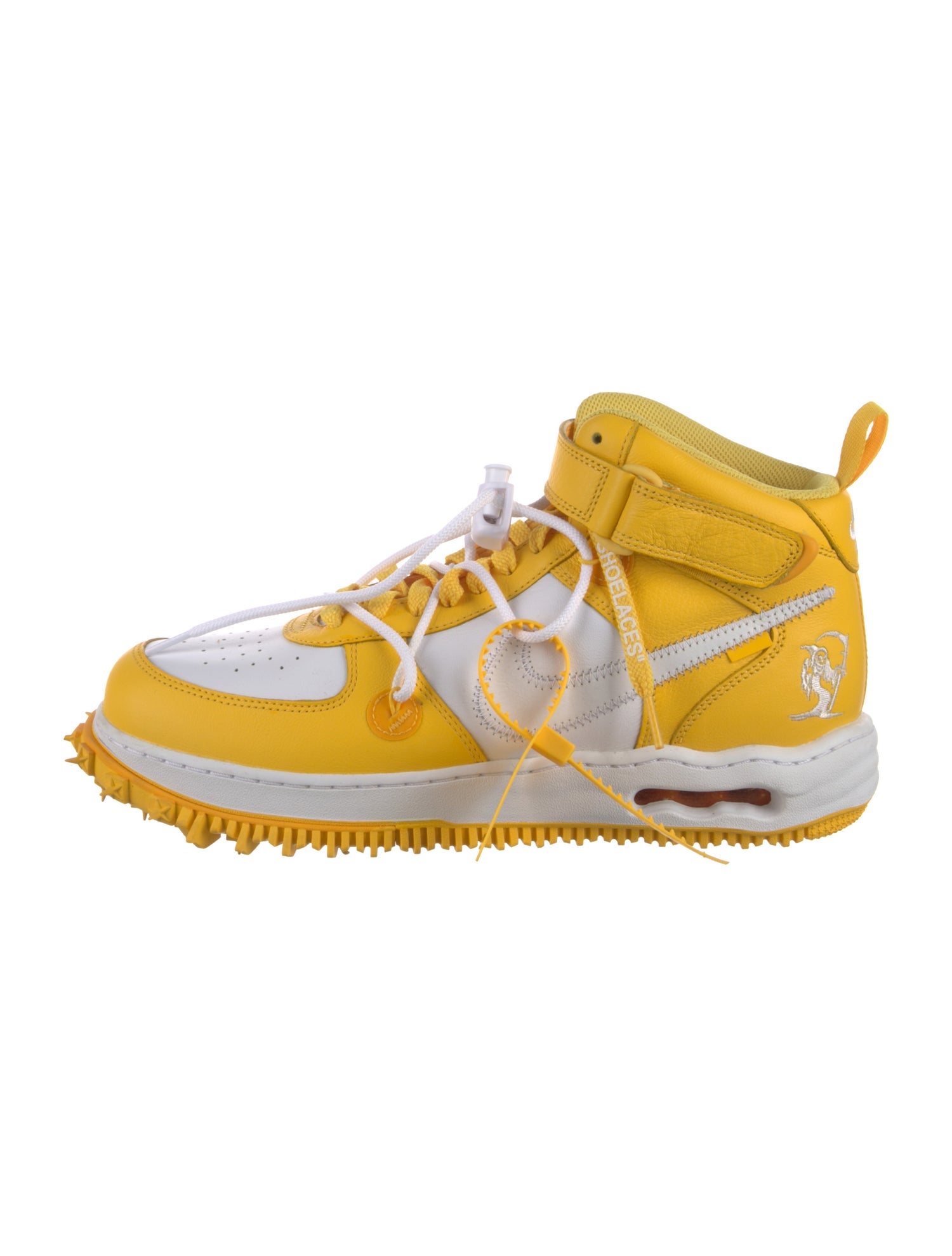Off-White x Nike Air Force 1 Mid SP 'Varsity Maize' Sneakers