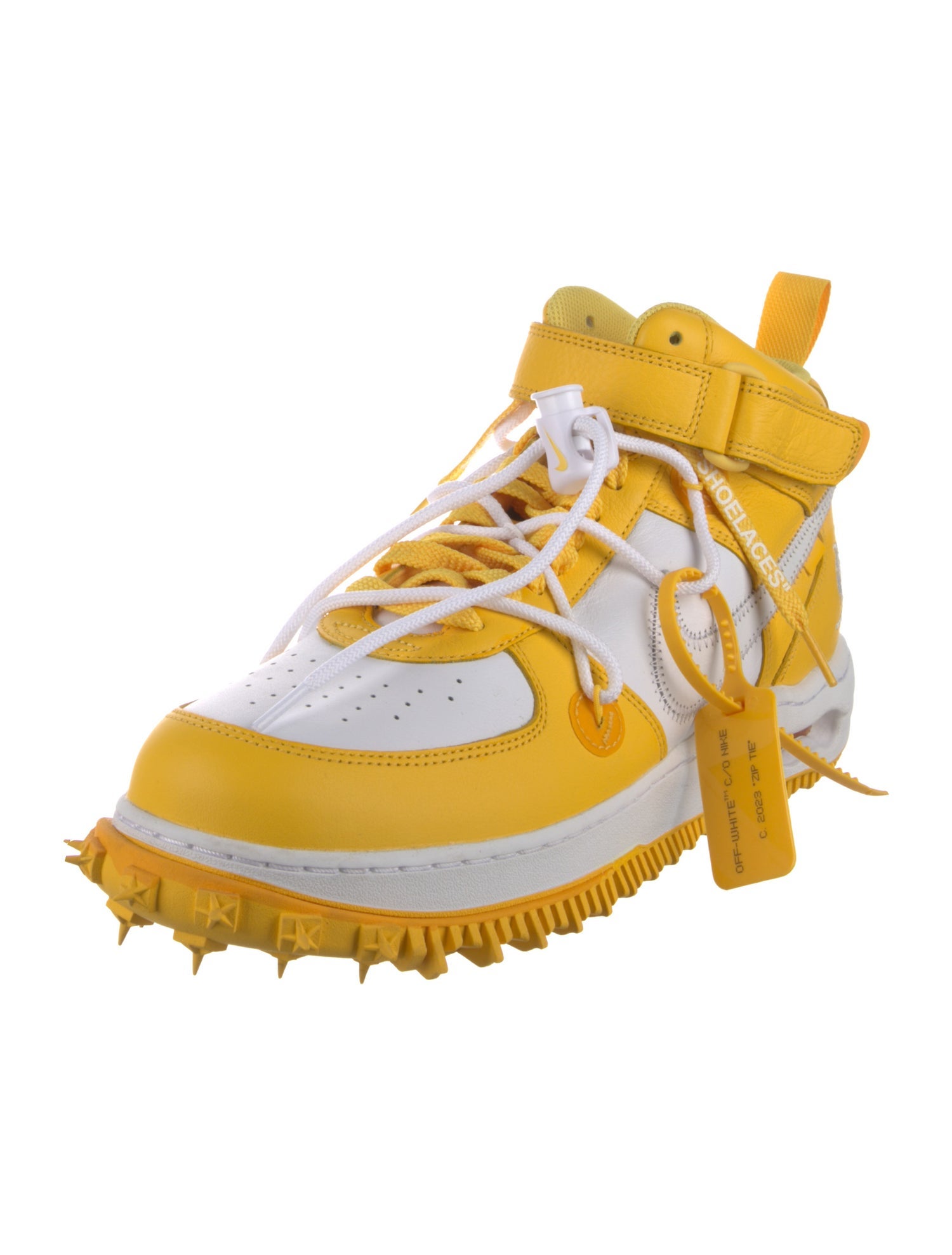Off-White x Nike Air Force 1 Mid SP 'Varsity Maize' Sneakers