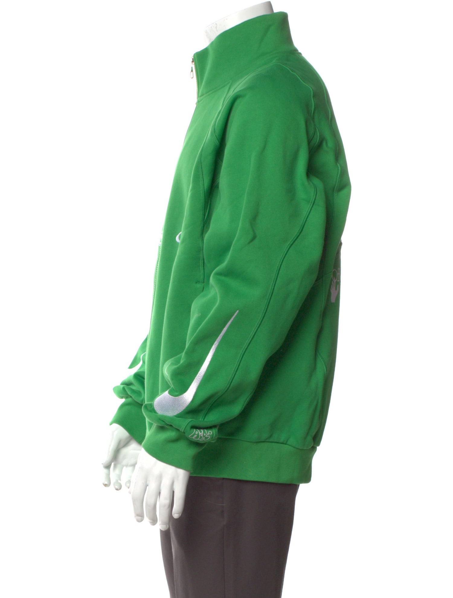 Off-White x Nike 2023 Track Jacket MC Kelly Green Virgil 23 Sweatshirt w/ Tags