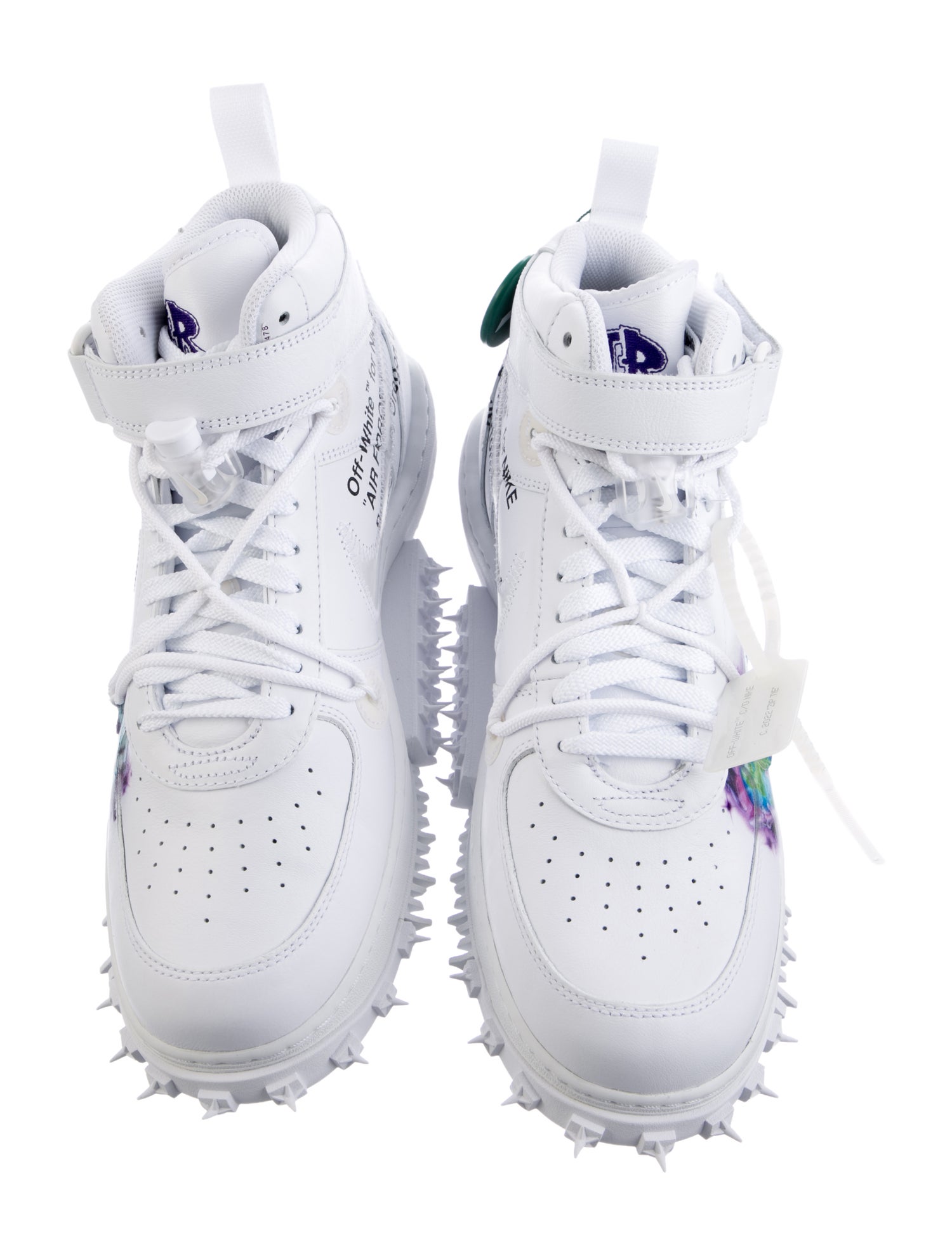 C*A様 Off-White×Nike AirForce1 Graffiti 2 Off-White x Nike Air Force 1 Mid 'Graffiti' Sneakers - White