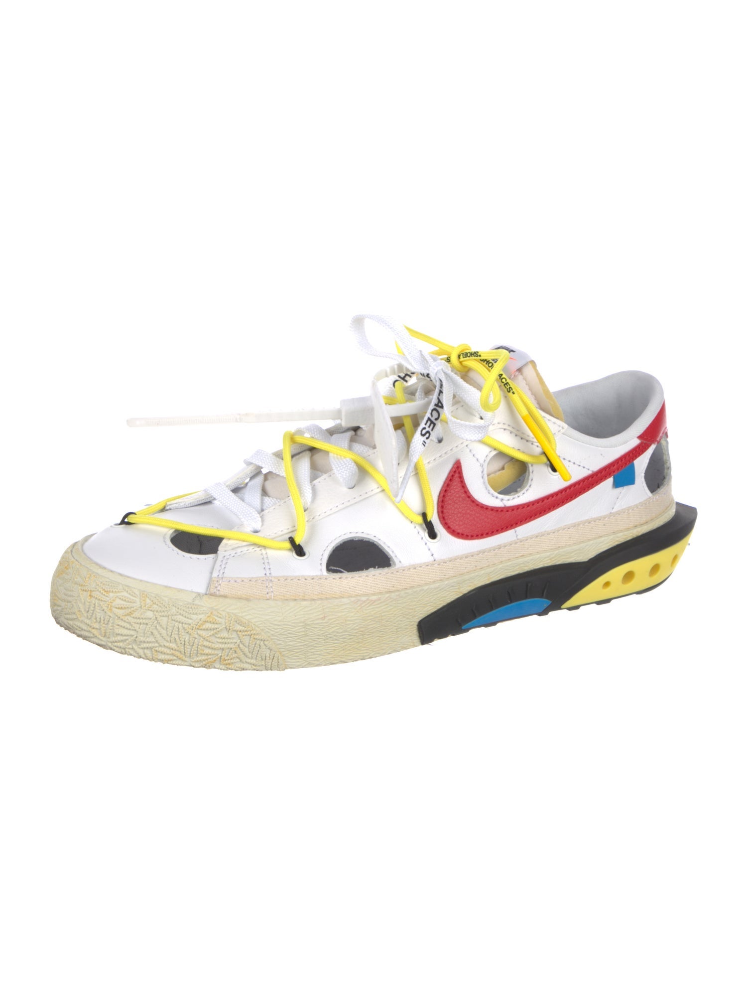 Off-White x Nike Blazer Low Off-White University Red Athletic Sneakers