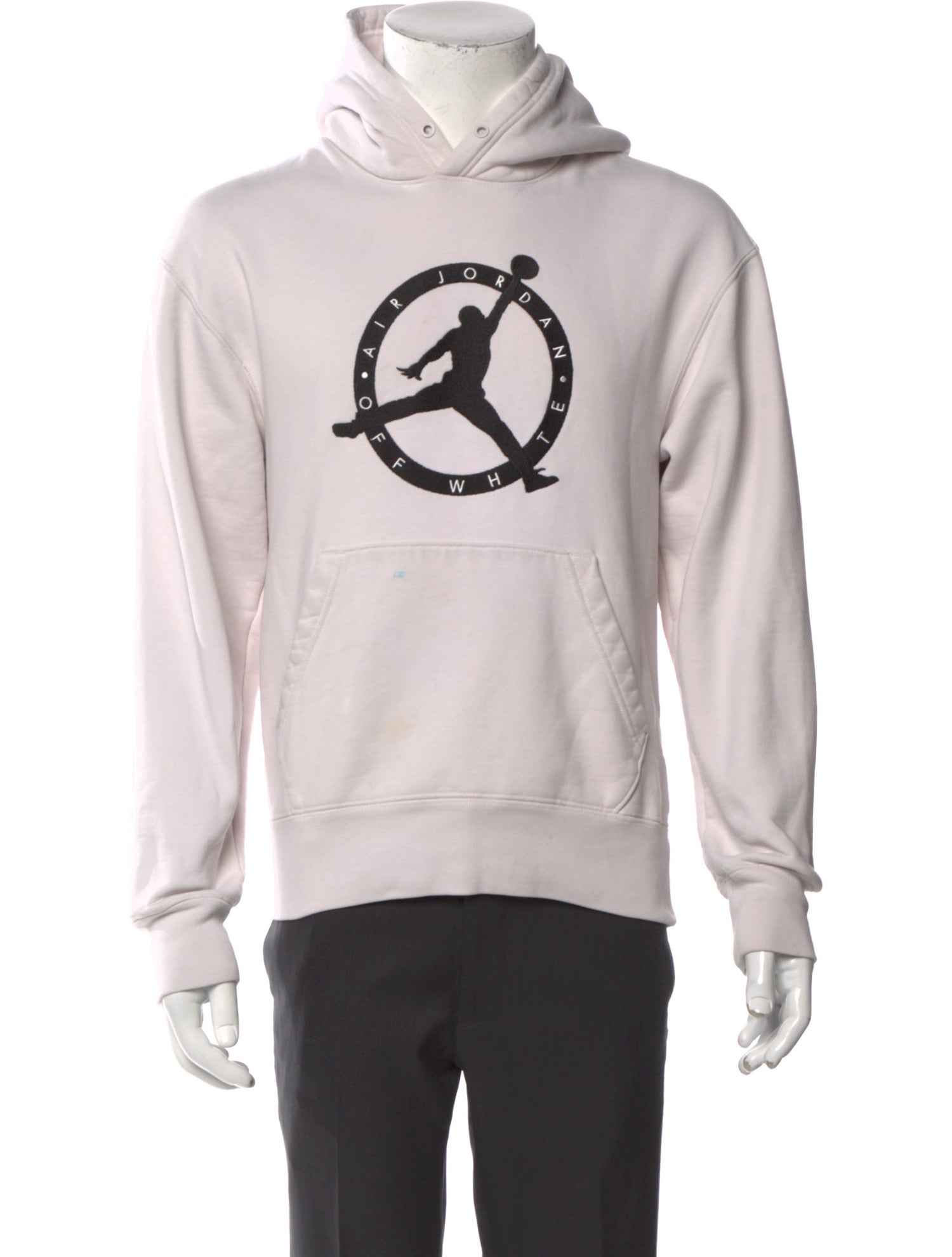 Off-White x Jordan Graphic Print Crew Neck Hoodie