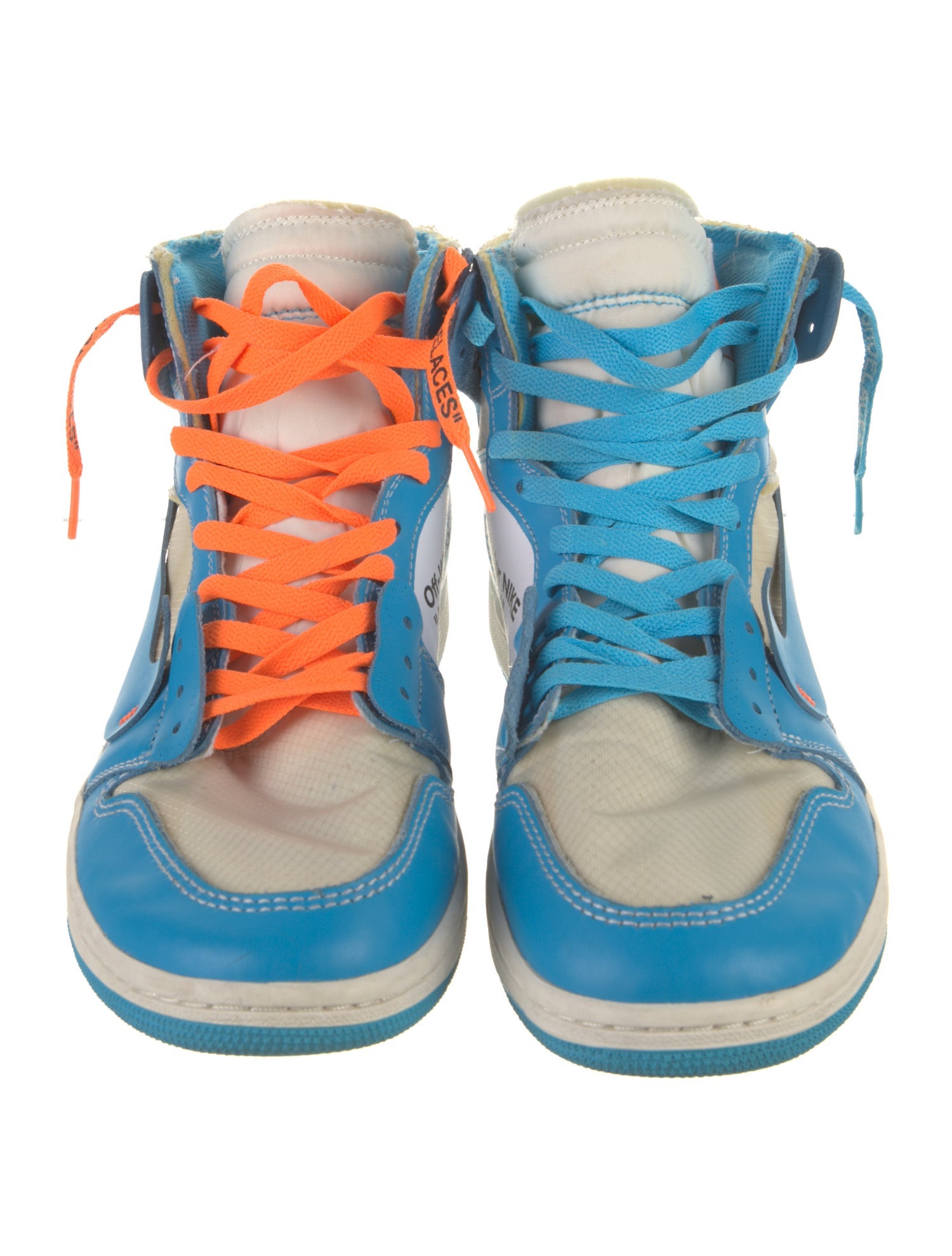 Off-White x Jordan 1 Retro High University Blue Sneakers
