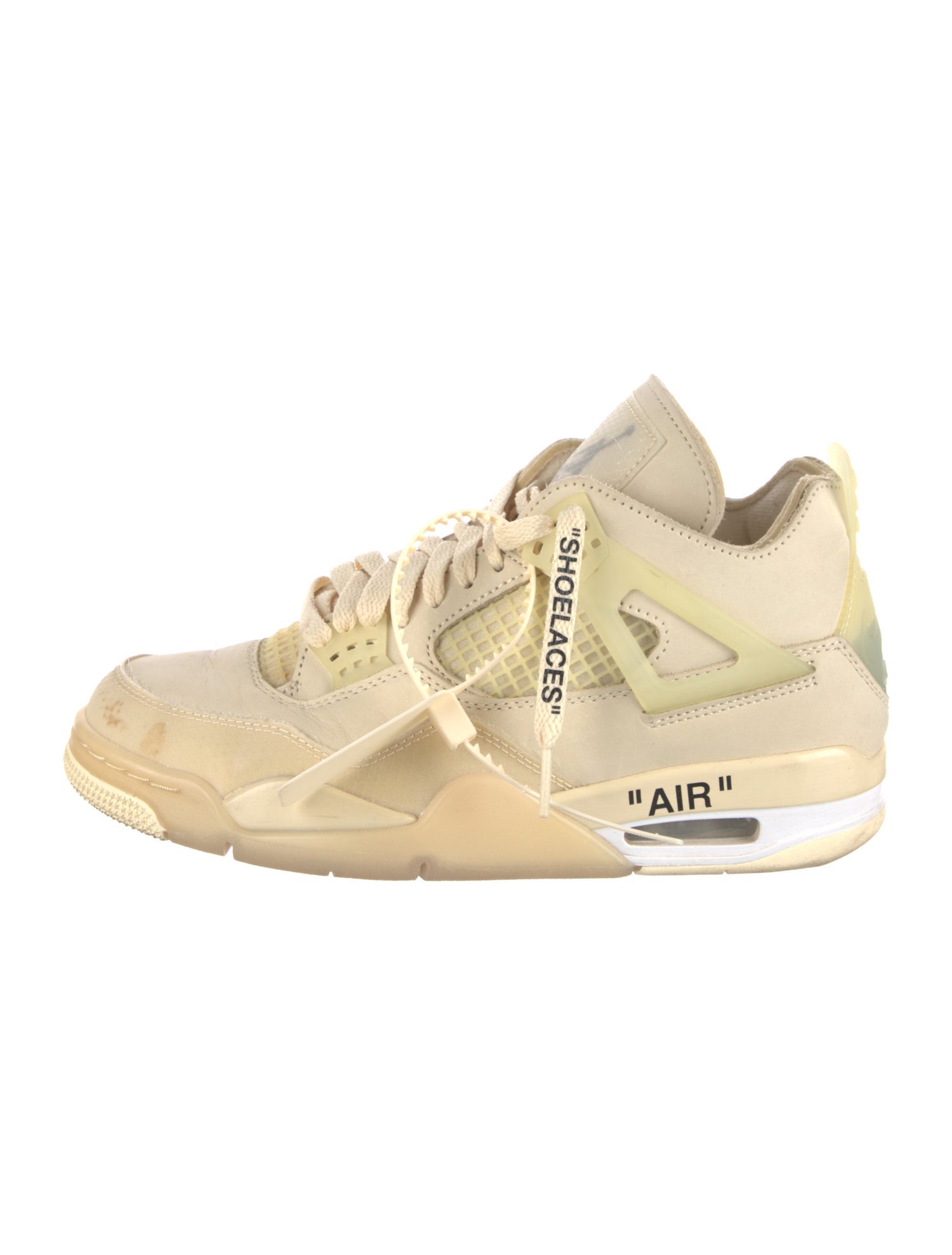 Off-White x Jordan 4 Retro 'Sail' (W) Sneakers