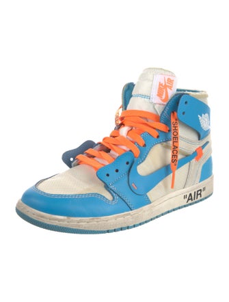 Off-White x Jordan 1 Retro High 'University Blue' Sneakers