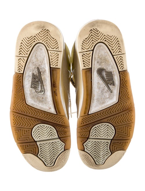 Off-White x Jordan 4 Retro 'Sail' Athletic Sneakers