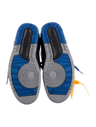 Off-White x Jordan 2 Retro Low SP Black Blue Sneakers