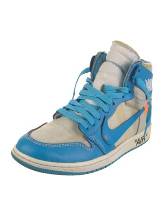 Off-White x Jordan 1 Retro High University Blue Sneakers