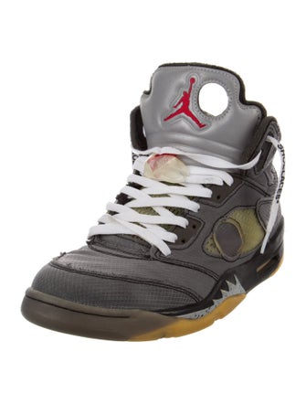 Off-White x Jordan 5 Retro 'Muslin' Sneakers