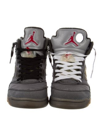Off-White x Jordan 5 Retro 'Muslin' Sneakers