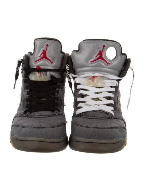 Off-White x Jordan 5 Retro 'Muslin' Sneakers