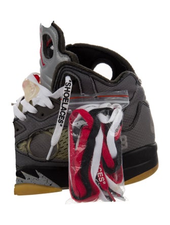 Off-White x Jordan 5 Retro 'Muslin' Sneakers