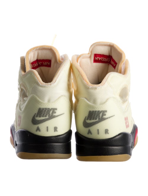 Off-White x Jordan 5 Retro 'Sail' Sneakers