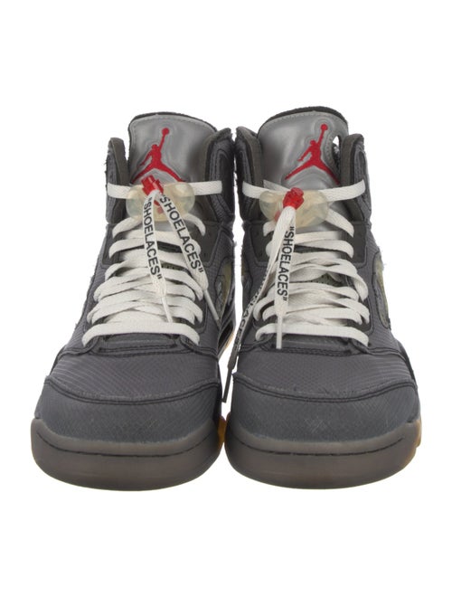 Off-White x Jordan 5 Retro 'Muslin' Sneakers