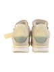 Off-White x Jordan 4 Retro 'Sail' (W) Wedge Sneakers