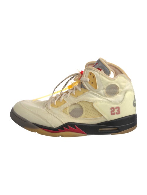 Off-White x Jordan 5 Retro 'Sail' Sneakers