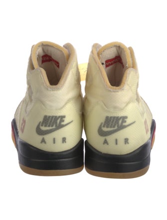 Off-White x Jordan 5 Retro 'Sail' Sneakers