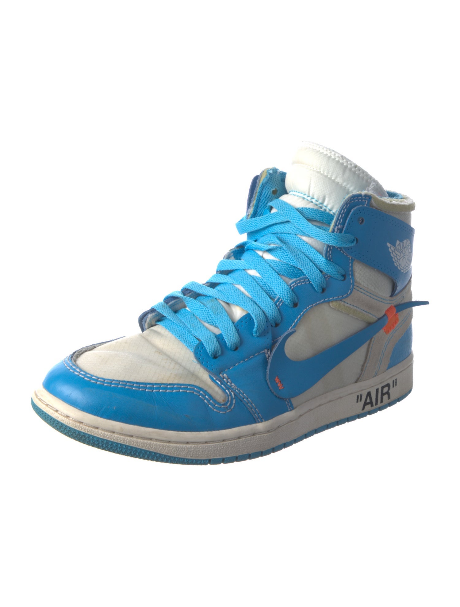 Off-White x Jordan 1 Retro High 'University Blue' Sneakers