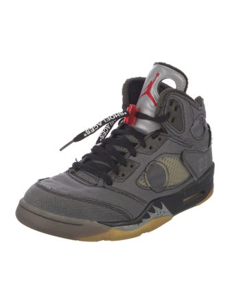 Off-White x Jordan 5 Retro 'Muslin' Sneakers