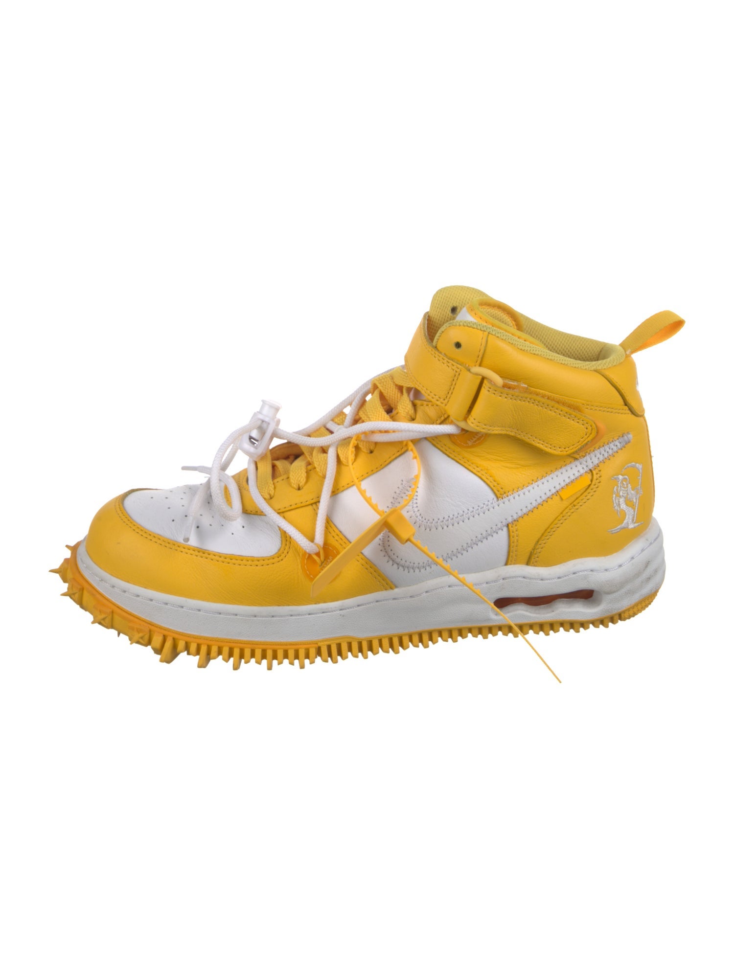 Off-White x Jordan Air Force 1 Mid SP 'Varsity Maize' Sneakers