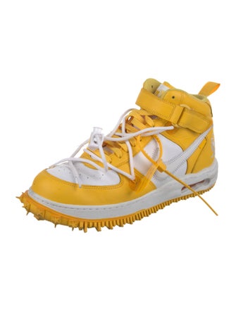 Off-White x Jordan Air Force 1 Mid SP 'Varsity Maize' Sneakers