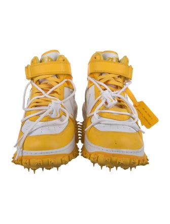 Off-White x Jordan Air Force 1 Mid SP 'Varsity Maize' Sneakers