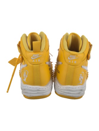 Off-White x Jordan Air Force 1 Mid SP 'Varsity Maize' Sneakers