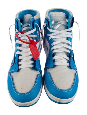 Off-White x Jordan 1 Retro High 'University Blue' Sneakers