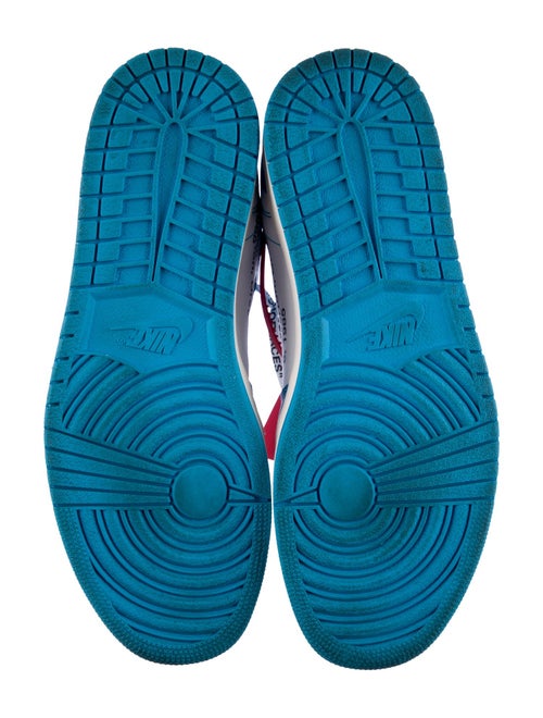 Off-White x Jordan 1 Retro High 'University Blue' Sneakers