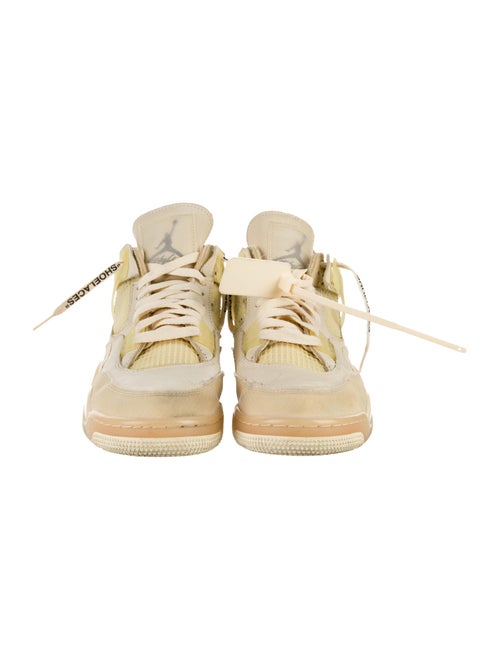 Off-White x Jordan 4 Retro 'Sail' (W) Wedge Sneakers