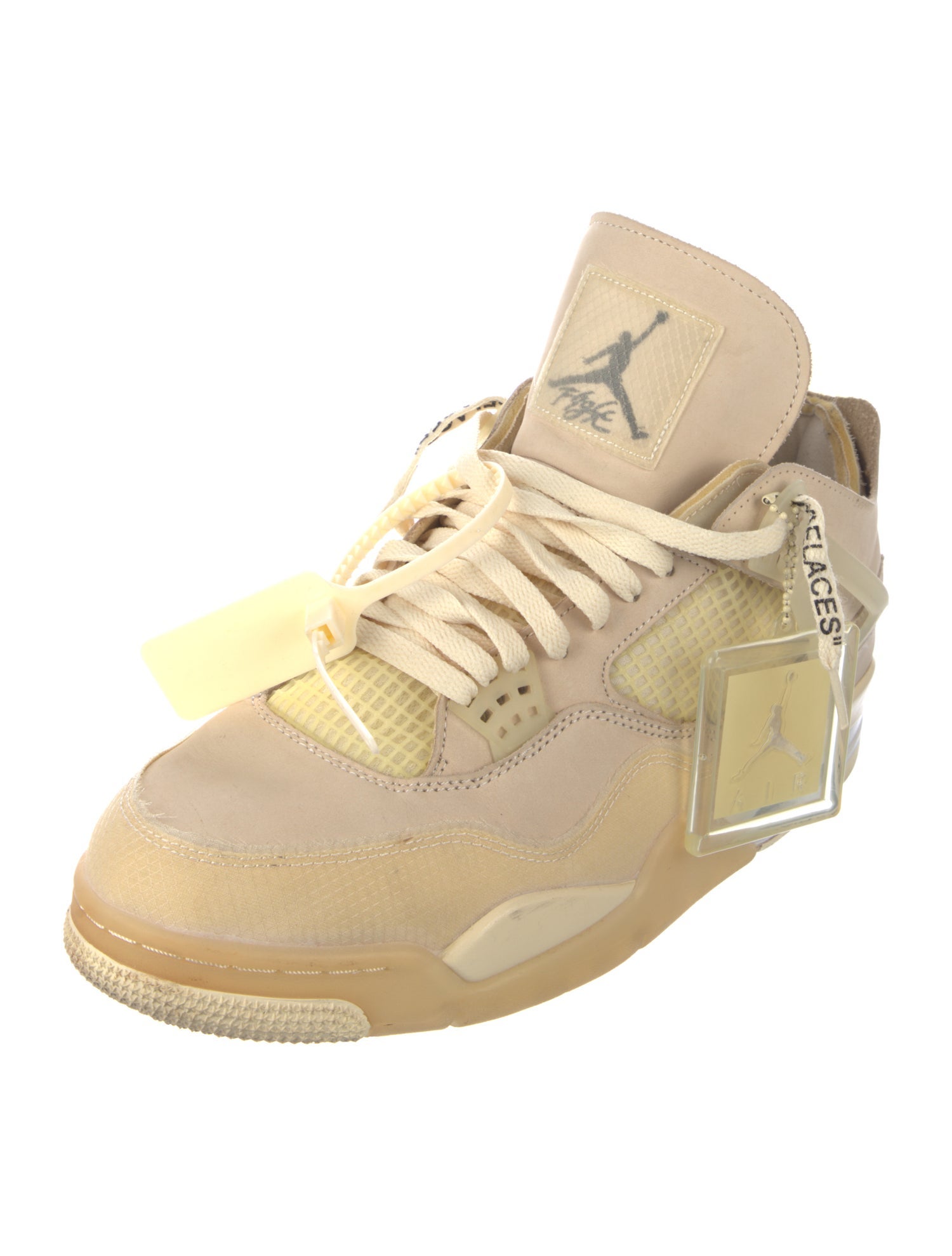 Off-White x Jordan 4 Retro 'Sail' (W) Sneakers