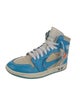 Off-White x Jordan 1 Retro High University Blue Athletic Sneakers