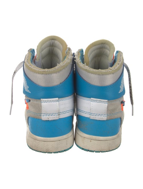 Off-White x Jordan 1 Retro High University Blue Athletic Sneakers