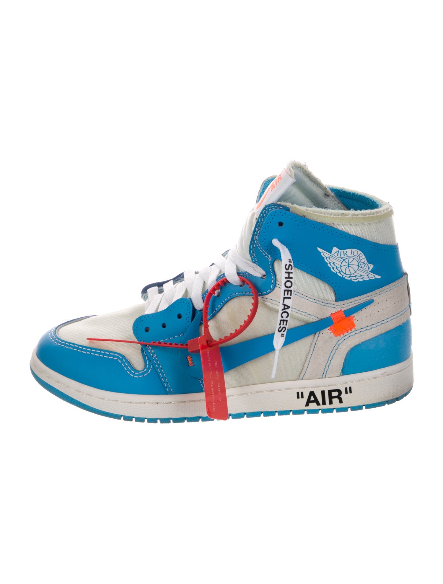 Off-White x Jordan 1 Retro NRG 'UNC' Sneakers