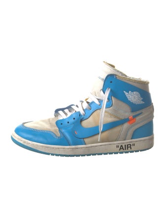 Off-White x Jordan 1 Retro High 'University Blue' Sneakers