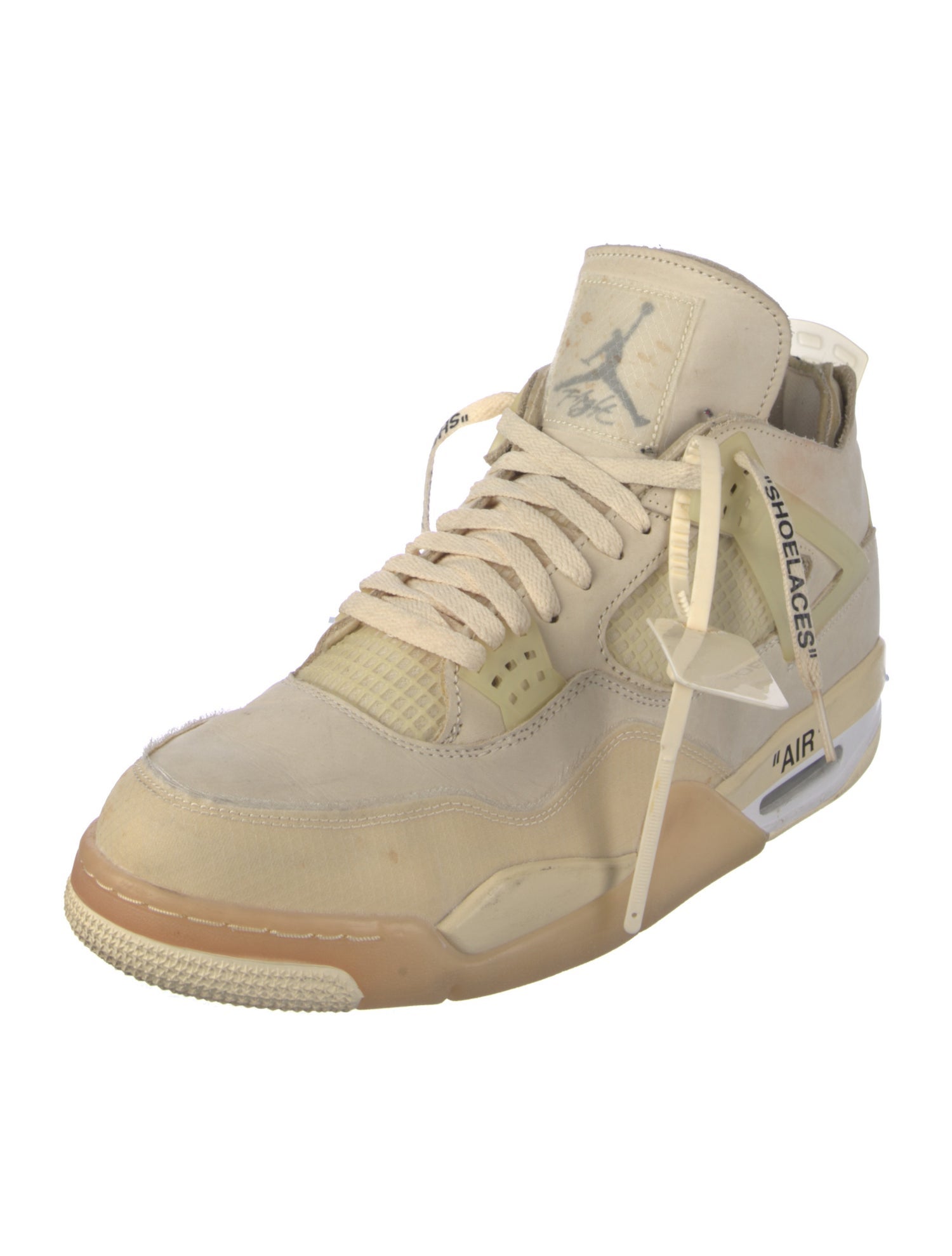 Off-White x Jordan 4 Retro 'Sail' (W) Sneakers