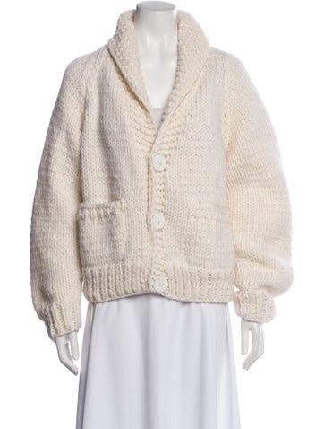 Pre-owned Gogo Wool V-neck Sweater In Neutral