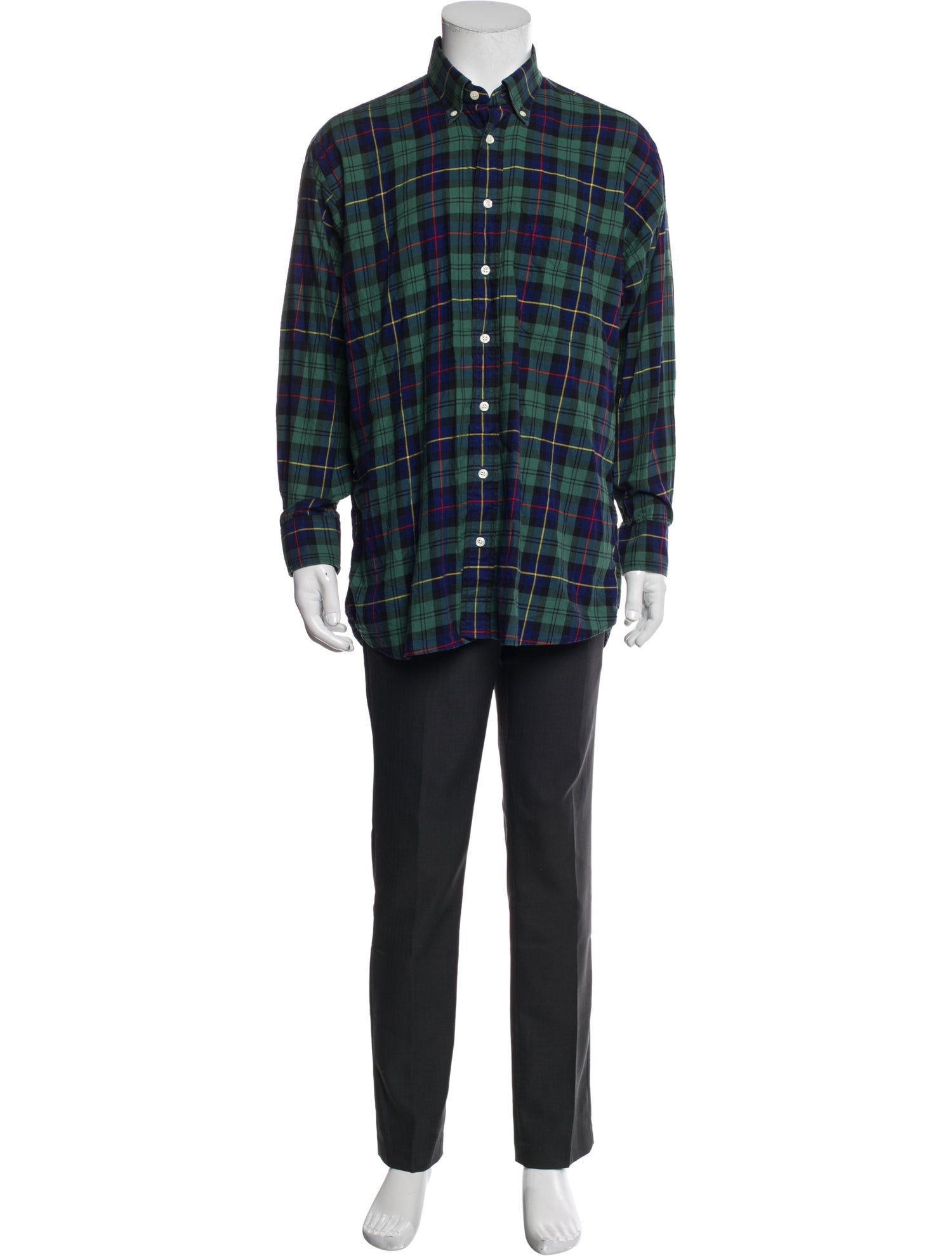 O'Connell's Plaid Print Long Sleeve Shirt