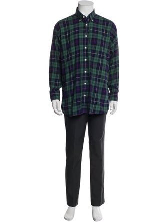 O'Connell's Plaid Print Long Sleeve Shirt