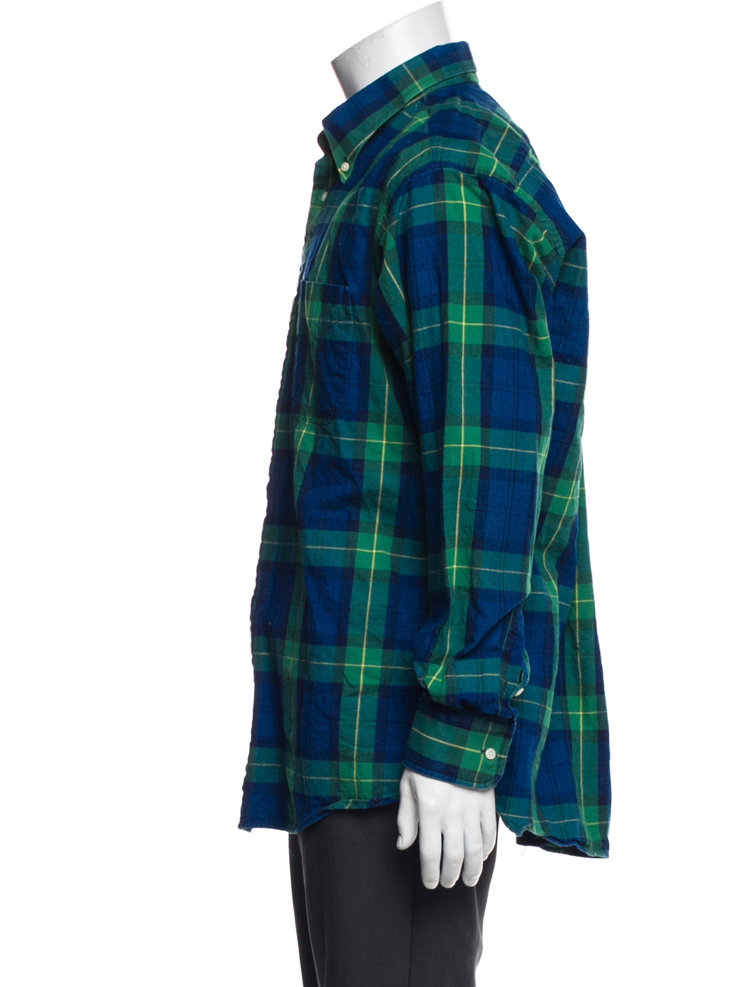 O'Connell's Plaid Print Long Sleeve Shirt