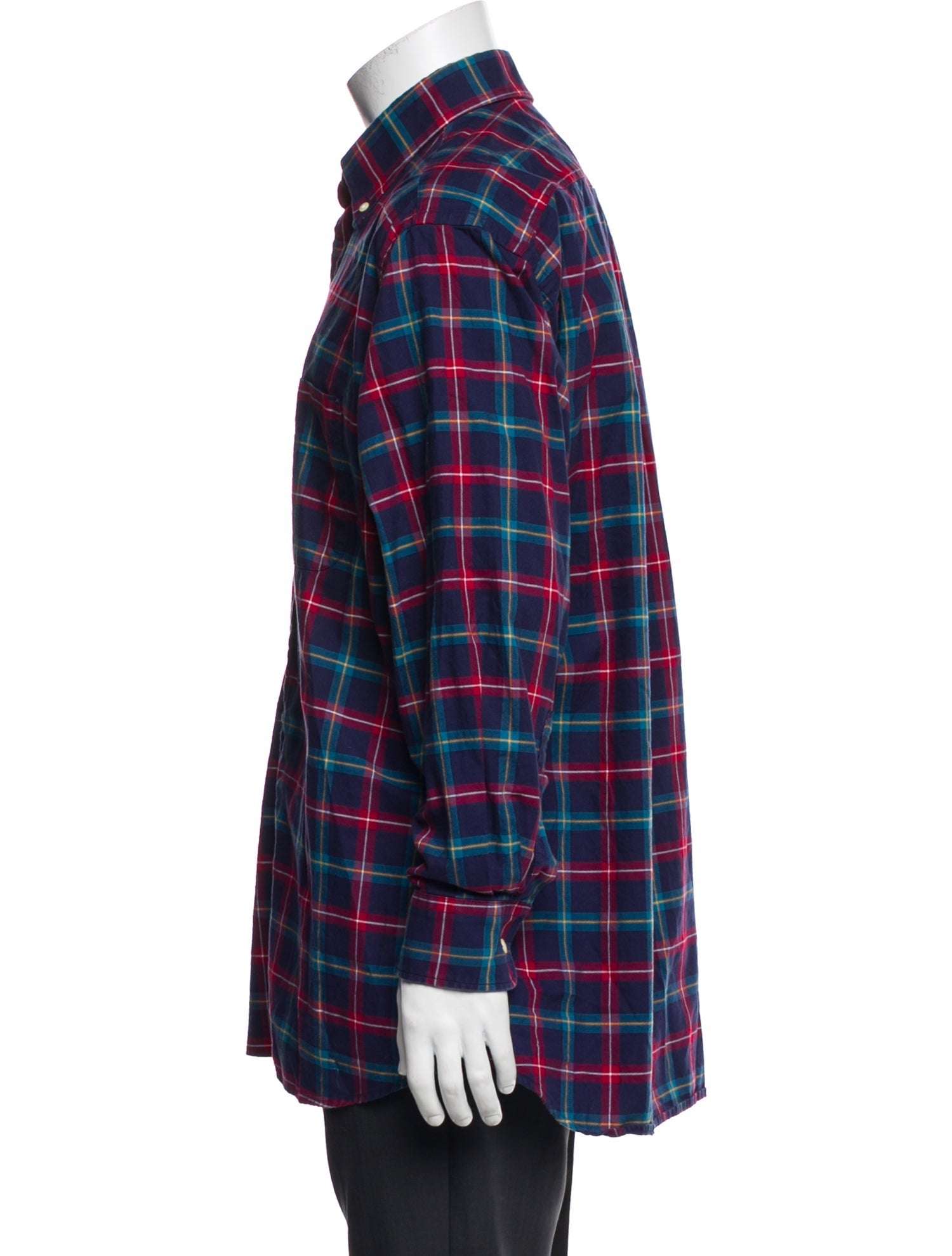 O'Connell's Plaid Print Long Sleeve Shirt