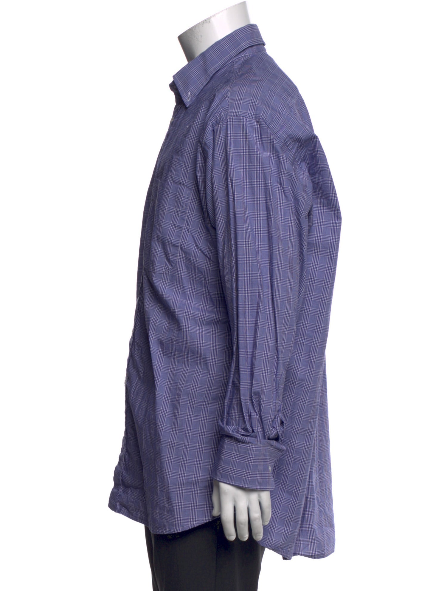 O'Connell's Plaid Print Long Sleeve Dress Shirt